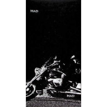 Фото Бандана HAD, полиэстер MICOLITE с микрофиброй, 24х50см, ROAD CRUISER, черно-белая, 5-715210