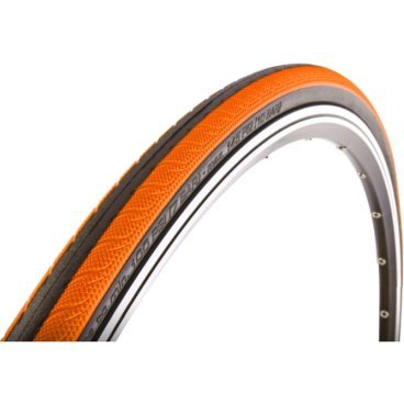 Покрышка для велосипеда VITTORIA 700x23С (23-622) RUBINO III слик 60TPI 305г черно-оранжевая 11-707