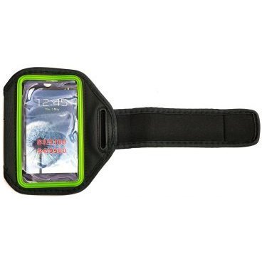 Фото Держатель-чехол водозащитный Vinca Sport на руку для Galaxy S4, i9500, чёрный с зелёным, AM 03 black/green