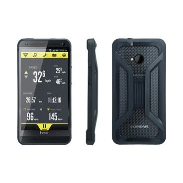 Чехол для телефона с креплением на руль велосипеда TOPEAK,  для new HTC One, чёрный, TT9837B