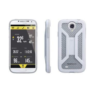 Бокс для телефона TOPEAK для Samsung Galaxy S4, с креплением, белый, TT9836W
