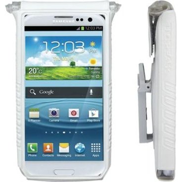 Фото Чехол водонепроницаемый TOPEAK для 4"-5" смартфонов screen smart phones, белый, TT9831W