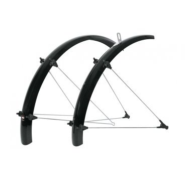 Фото Крылья велосипедные SKS Bluemels, 20", металлопластик, 45 mm, черный, 10256