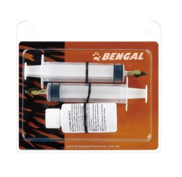 Набор для заправки гидролинии BENGAL, D:3/M4/M5/M6/шланг, шприцы, тормозная жидкость DOT 4, B011BD
