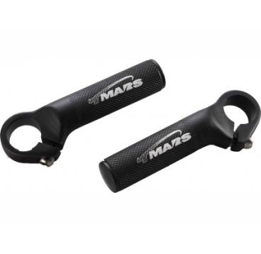 Рога велосипедные MARS SD-221, алюминий 6061, D22,2 мм, длина 105 мм, вес 118 г, чёрные, SD-221