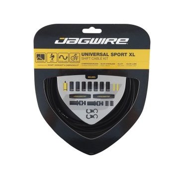 Тросы с оболочками JAGWIRE для переключателей, Universal Sport Shift XL, комплект, чёрный, UCK600