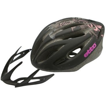 Велошлем Etto Kolibri, цвет черный с орнаментом "бриллиант", L/X (57-60см), 360269