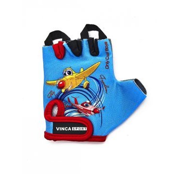 Велоперчатки детские Vinca sport, VG 935 child plane red