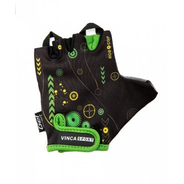 Велоперчатки детские Vinca sport, черные, VG 936 child robocop