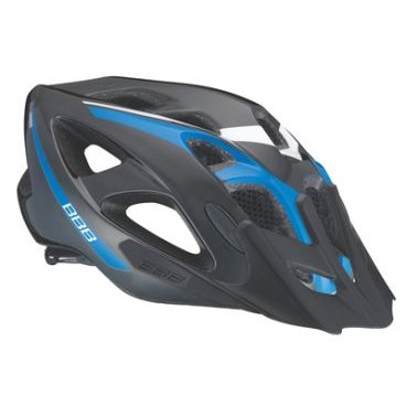 Шлем велосипедный BBB helmet Elbrus, L, черно-синий, 18 вентиляционных отверстий, BHE-34