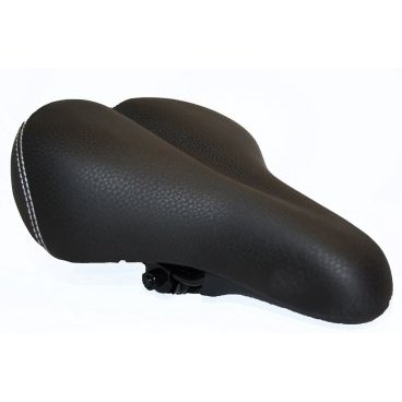 Седло велосипедное комфортное Vinca, размер 260*190мм, черный, VS 188-02