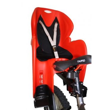 Фото Детское велокресло DIEFFE, на багажник, красное с черным, до 22кг, VS 11600 R/B COMFORT carrier