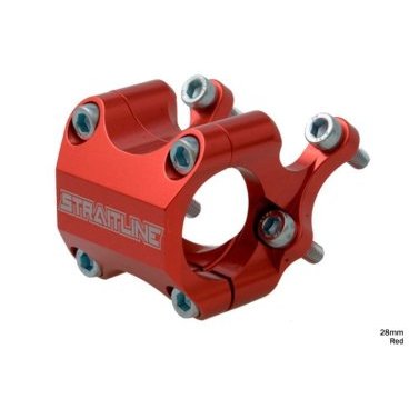 Вынос велосипедный Straitline Boxxer Direct Mount, 50x31.8 мм, шток 1-1/8", алюминий, красный, 1496