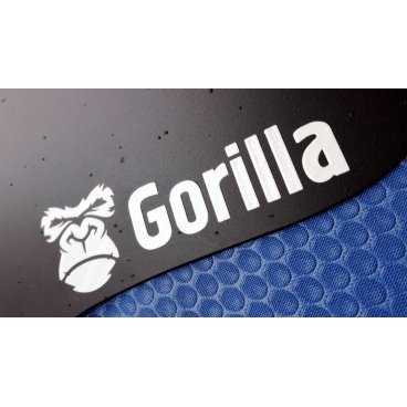 Крыло-мини переднее Gorilla, короткое, пластик, 1 мм, 3D белая графика, УТ000092536