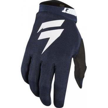 Фото Велоперчатки Shift White Air Glove, синие, белый логотип, 2018, 19325-007-L