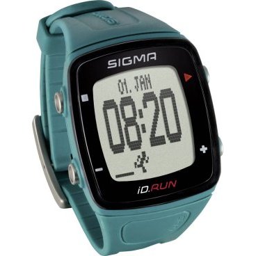 Часы спортивные SIGMA SPORT iD.RUN: скорость и расстояние (на основе GPS), бирюзовые, 24820