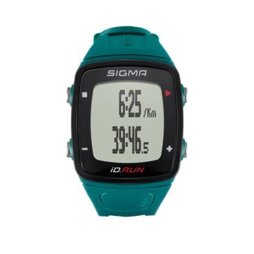 Часы спортивные SIGMA SPORT iD.RUN: скорость и расстояние (на основе GPS), бирюзовые, 24820