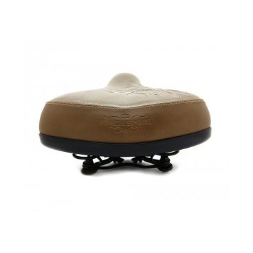 Седло комфортное для велосипеда, Vinca Sport,260х230мм, коричневое,Vintage, VS 9032 Royal Lady brown