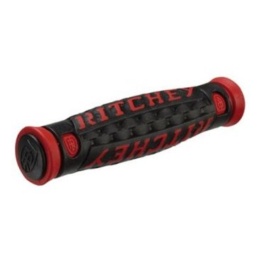 Фото Грипсы велосипедные Ritchey MTB True grip Pro TG6 черные/красные, 11275