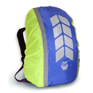 Фото Чехол на рюкзак со световозвращающими лентами COVA/PROTECT  "МИКС", лимон-василек, объем 20-40 литров, FOP55503