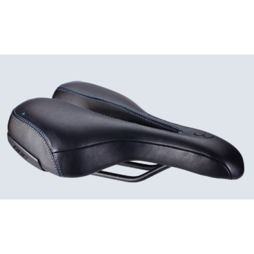 Седло велосипедное BBB SportPlus Active Leather ergonomic saddle memory foam черный б/р, BSD-113