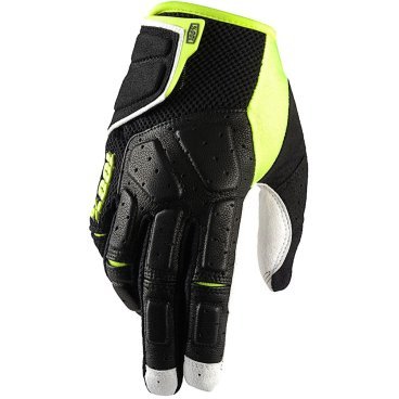 Велоперчатки 100% Simi Glove, черно-желтый, 2017, 10003-027-13