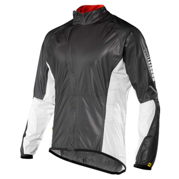Куртка велосипедная MAVIC HELIUM H2O, черно-белая, 2016, 121418