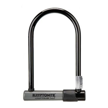 Велосипедный замок Kryptonite Kryptolok ATB w/ FlexFrame-U bracket U-lock, на ключ, 13 х 127 х 229 мм, серый, 7200180020