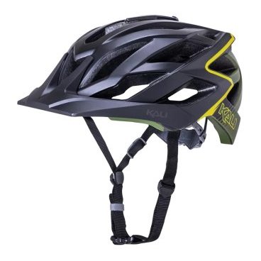Шлем велосипедный KALI ENDURO/MTB LUNATI, черно-желтый 2019, 02-119136