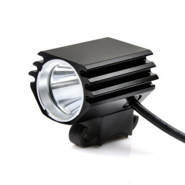 Фонарь передний SANGUAN 1000lm,1 светодиод, 4 режима, внешний Li аккум, USB, алюминий, черный, SG-X1