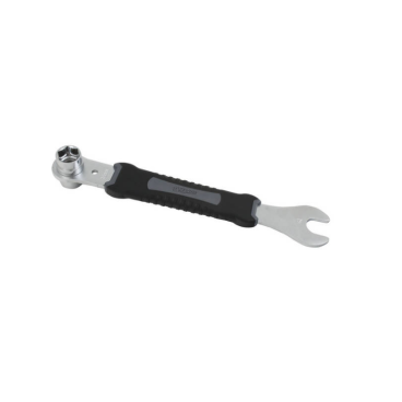 Фото Ключ педальный Super B TB-MW50, 15mm, черная прорезиненая ручка, 883135