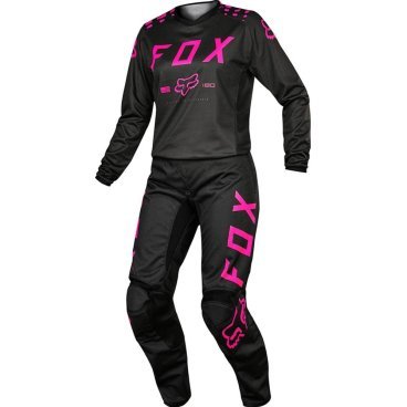 Велоштаны женские Fox 180 Womens Pant для экстремальной езды, черно-розовый 2017, 17274-285-10