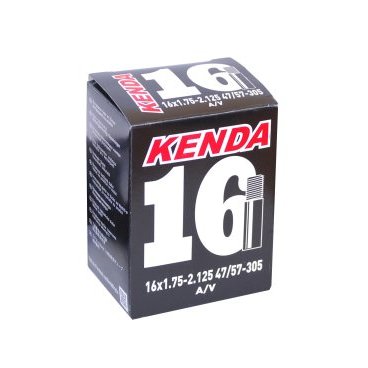 Камера велосипедная KENDA, 16"х1.75-2.125 (47/57-305), автониппель, 5-511303