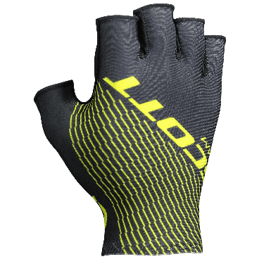 Фото Велоперчатки SCOTT RC Team SF Glove, короткие пальцы, black/sulphur yellow, 2018, 264746-5024
