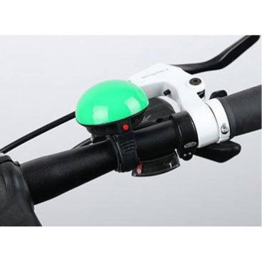 Фото Звонок велосипедный XINGCHENG, электрический, с влагозащитой, зелёный, XC-139
