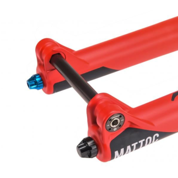 Вилка велосипедная Manitou Mattoc Comp 27.5", 160 мм, ось 15 мм, матовый красный, 191-34122-A002