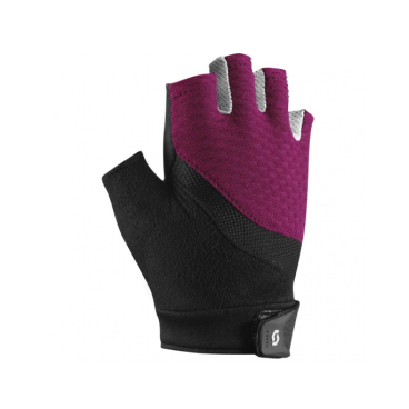 Фото Велоперчатки Scott Essential SF Womens Glove, короткие пальцы, black/plum violet, 2016, 241697-5451