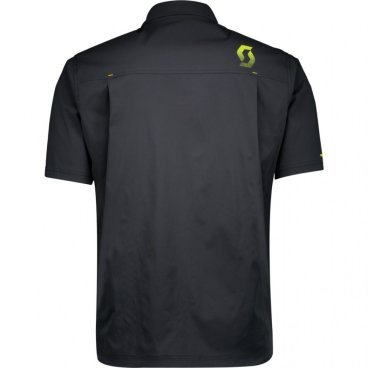 Рубашка SCOTT Factory Team, короткий рукав, black/sulphur yellow (черный/желтый), 2019, 250421-5024
