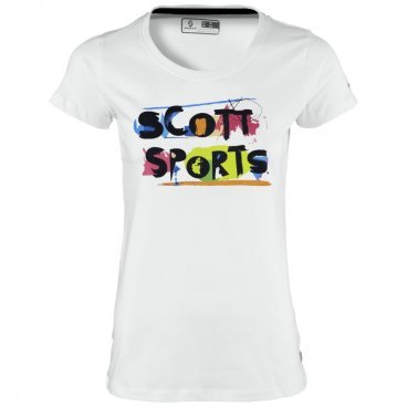Футболка женская SCOTT 5 Casual, короткий рукав, белый, 2016, 241938-0002