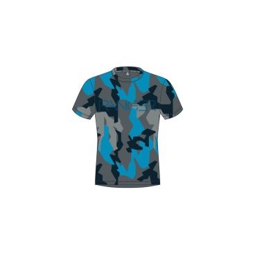 Футболка Fischer Camouflage, голубой, 2018-19, G06718-B