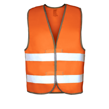 Фото Веложилет сигнальный, ГОСТ, оранжевый флуоресцентный, PROTECT™