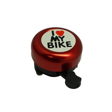 Фото Звонок велосипедный Bike красный, в торговой упаковке, NTB18087-A