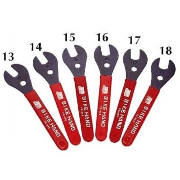 Набор конусных ключей для велосипеда BIKE HAND, размеры: 13/14/15/17/19/23 мм, YC-658-5