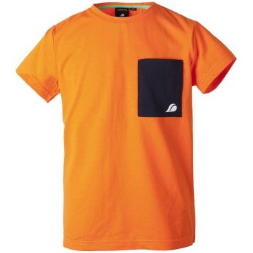 Футболка подростковая Didriksons LARVIK  BS T-SHIRT, ярко-оранжевый, 502387