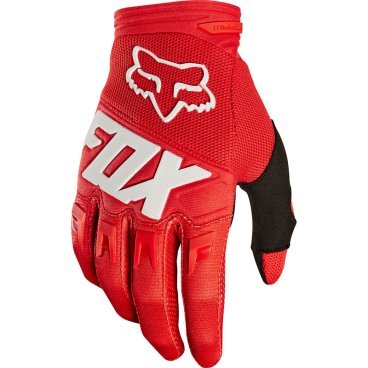 Велоперчатки подростковые Fox Dirtpaw Race Youth, красный, 2020, 23959-003-YXS