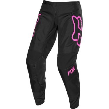 Велоштаны женские Fox 180 Prix Womens Pant, Black/Pink, 2020, 23962-285-8
