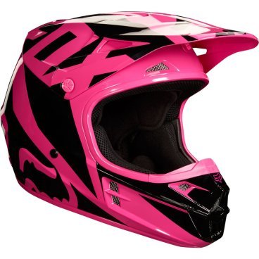 Фото Велошлем Fox V1 Race Helmet, Pink, 19532-170