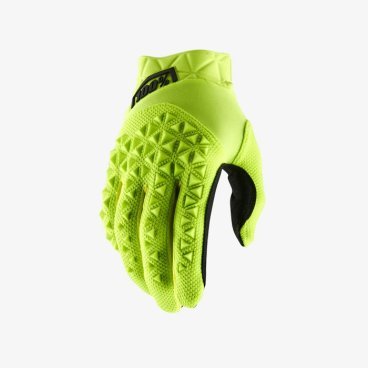 Фото Велоперчатки подростковые 100% Airmatic Youth Glove, желто-черный, 2019, 10012-014-07