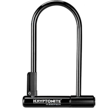 Велосипедный замок Kryptonite Keeper 12 Std. w/bracket, U-lock, на ключ, с креплением, черный, 119051