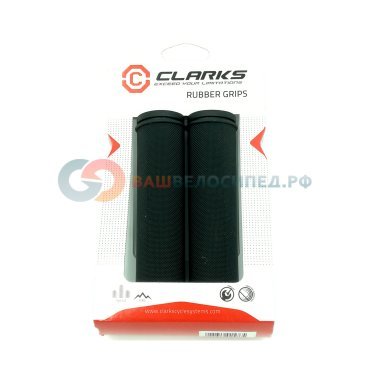 Ручки на руль для велосипеда CLARK`S С98 резиновые 130мм черные 3-323